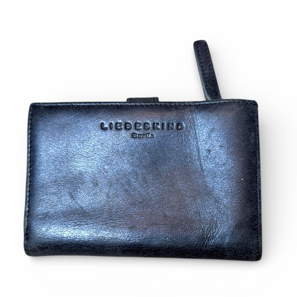 LIEBESKIND | BERLIN Fold Over Wallet in Black